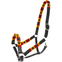 Produktbild von Lexhis Navajo Lederhalfter für Pferde in Bunt und Schwarz