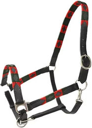 Produktbild von Lexhis Navajo Lederhalfter für Pferde in Schwarz und Bunt