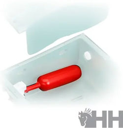 Lexhis Pferdetränke in Weiß und Rot – Bild 1 von 1