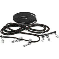 Produktbild von Lexhis Pferdezügel aus Stoff mit Clips in Schwarz