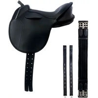 Produktbild von Lexhis Pinokio Ponysattel aus synthetischem Material in Schwarz