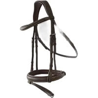 Produktbild von Lexhis Porto Anatomisches Reithalfter mit einfachen Zügeln aus Leder in Braun