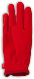 Lexhis Reiterhandschuhe aus Kunstleder mit Relief in Rot für Erwachsene – Bild 1 von 1