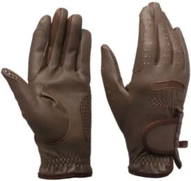 Produktbild von Lexhis Reithandschuhe aus Kunstleder Unisex Braun Größe XS