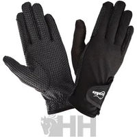Produktbild von Lexhis Reithandschuhe Carbon mit Silikon für Sommer und Unisex in Schwarz Größe M