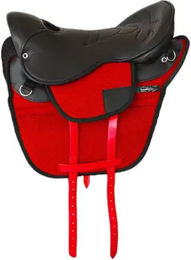 Produktbild von Lexhis Reitsattel Vibha aus Leder in Rot 18 Zoll