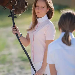 Produktbild von Lexhis Reitshirt Anael für Damen aus Baumwolle Rosa Größe 46