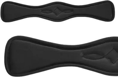 Produktbild von Lexhis Savile Sattelgurt aus Kunstleder Schwarz 40 cm