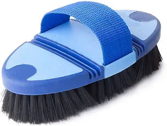Produktbild von Lexhis Soft Line Bürste aus Gummi Blau ohne Klettverschluss