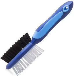 Produktbild von Lexhis Soft Line Doppelnutzungsbürste aus Gummi in Blau
