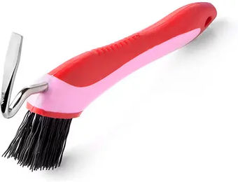 Produktbild von Lexhis Soft Line Klauenpfleger für Pferde rote Gummi Bürste