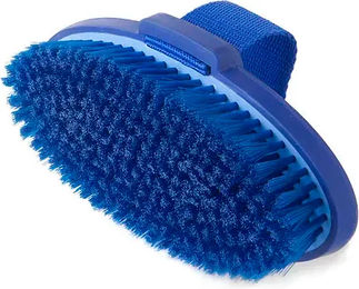 Produktbild von Lexhis Soft Line Pferdebürste aus Kunststoff in Blau