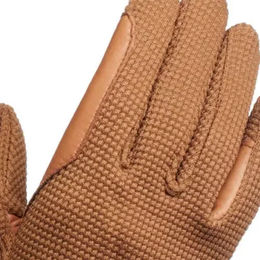 Produktbild von Lexhis Strickhandschuhe aus Leder für den Reitsport Unisex Braun Größe S