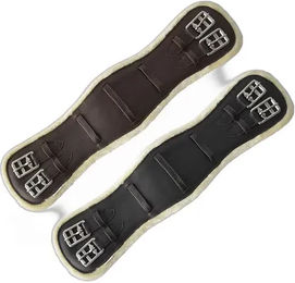 Produktbild von Lexhis Synthetisches Dressur-Längenband mit Edelstahl für den Reitsport in Schwarz oder Braun