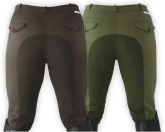 Produktbild von Lexhis Turnierhose Duvan Full Grip Reithose für Herren aus Baumwolle Grün Größe 44