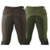 Produktbild von Lexhis Turnierhose Duvan Full Grip Reithose für Herren aus Baumwolle Grün Größe 44