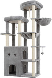 Liangpin Jiazuo Kratzbaum Cat Tree Light Grey HCT065W für Katzen 95 cm hoch – Bild 1 von 1