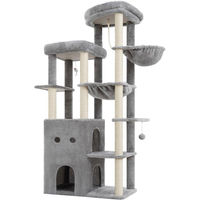 Produktbild von Liangpin Jiazuo Kratzbaum Cat Tree Light Grey HCT065W für Katzen 95 cm hoch