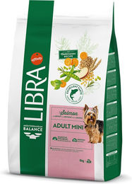 Produktbild von Libra Dog Mini Hundefutter Lachs Adult 2 x 8 kg ohne Farb- und Aromastoffe sowie Konservierungsstoffe - 2 x 8 kg