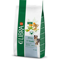 Produktbild von Libra Dog Senior 7+ Hundefutter Huhn 12 kg ohne Farb- und Aromastoffe - 12 kg