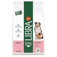 Produktbild von Libra Hundefutter Lachs für ausgewachsene Hunde aller Größen 9 kg - 3 kg