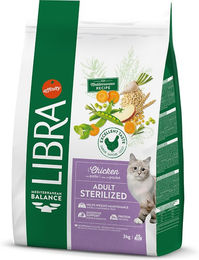 Produktbild von Libra Katzenfutter Adult Sterilized Huhn Light 3 kg - 3 kg