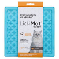 Produktbild von LickiMat Buddy Cat Schleckmatte für Katzen Türkis 20x20cm aus TPR