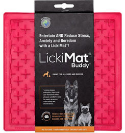 LickiMat Buddy Schleckmatte für Hunde aus TPR in Rosa 20x20 cm - 20 cm – Bild 1 von 7