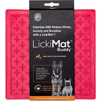 Produktbild von LickiMat Buddy Schleckmatte für Hunde aus TPR in Rosa 20x20 cm - 20 cm