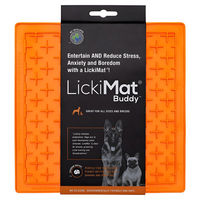 Produktbild von LickiMat Buddy Schleckmatte für Hunde und Katzen Orange Größe M
