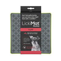 Produktbild von LickiMat Buddy Tuff Schleckmatte aus TPR in Grün - 20 cm