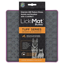 LickiMat Buddy Tuff Schleckmatte für Hunde aus Kunststoff lila 20x20cm – Bild 1 von 8