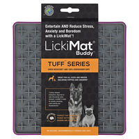 Produktbild von LickiMat Buddy Tuff Schleckmatte für Hunde aus Kunststoff lila 20x20cm