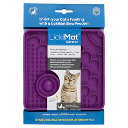 LickiMat Catster Schleckmatte für Katzen Lila 15x15cm aus TPR – Bild 1 von 8