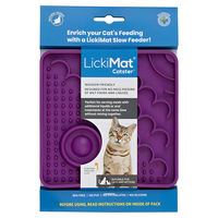 Produktbild von LickiMat Catster Schleckmatte für Katzen Lila 15x15cm aus TPR