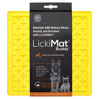 Produktbild von LickiMat Classic Buddy Schleckmatte aus TPR Gelb 20 x 20 cm