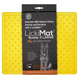 Produktbild von LickiMat Classic Buddy Schleckmatte aus TPR Gelb 30,5 x 25,5 cm