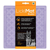 Produktbild von LickiMat Classic Buddy Schleckmatte aus TPR in Lila 20 x 20 cm