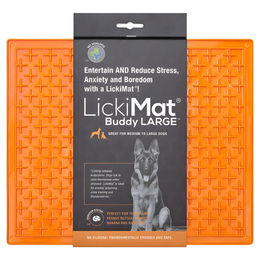 LickiMat Classic Buddy Schleckmatte für große Hunderassen aus Gummi Orange Größe L – Bild 1 von 7