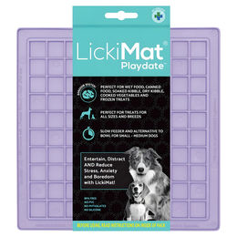 Produktbild von LickiMat Classic Playdate Schleckmatte Lavender Lila 20 x 20 cm aus TPR - 20 cm