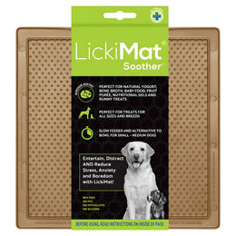 Produktbild von LickiMat Classic Schleckmatte Coffee Braun 20 x 20 cm aus TPR