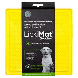 Produktbild von LickiMat Classic Soother Schleckmatte Gelb 20 x 20 cm aus TPR