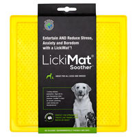 Produktbild von LickiMat Classic Soother Schleckmatte Gelb 20 x 20 cm aus TPR