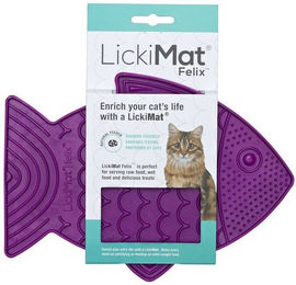 LickiMat Felix Schleckmatte aus Naturkautschuk für Katzen in Lila – Bild 1 von 10