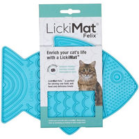 Produktbild von LickiMat Felix Schleckmatte aus Silikon für Katzen in Türkis