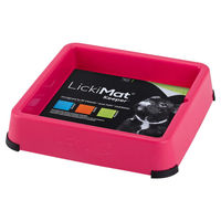 Produktbild von LickiMat Keeper Spritzschutz Halter für Schleckmatten Rosa Kunststoff 25,3x25,3cm