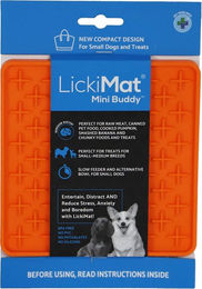 LickiMat Mini Buddy Schleckmatte aus Silikon Orange S – Bild 1 von 2
