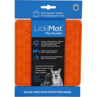 Produktbild von LickiMat Mini Buddy Schleckmatte aus Silikon Orange S