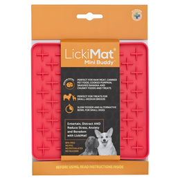 LickiMat Mini Buddy Schleckmatte Rosa 15 x 15 cm aus TPR – Bild 1 von 1