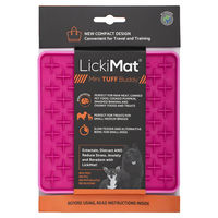 Produktbild von LickiMat Mini Buddy Tuff Schleckmatte für Tiere Rosa 15 x 15 cm